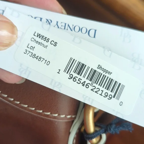 NWT Dooney & Bourke Chestnut Florentine Leather Shopper Bag with Zip Clos… - Picture 4 of 16